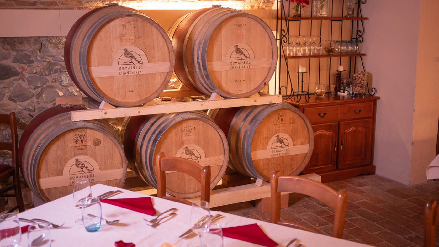 Accord mets & vins Auberge de Gilly Domaine de Chantegrive